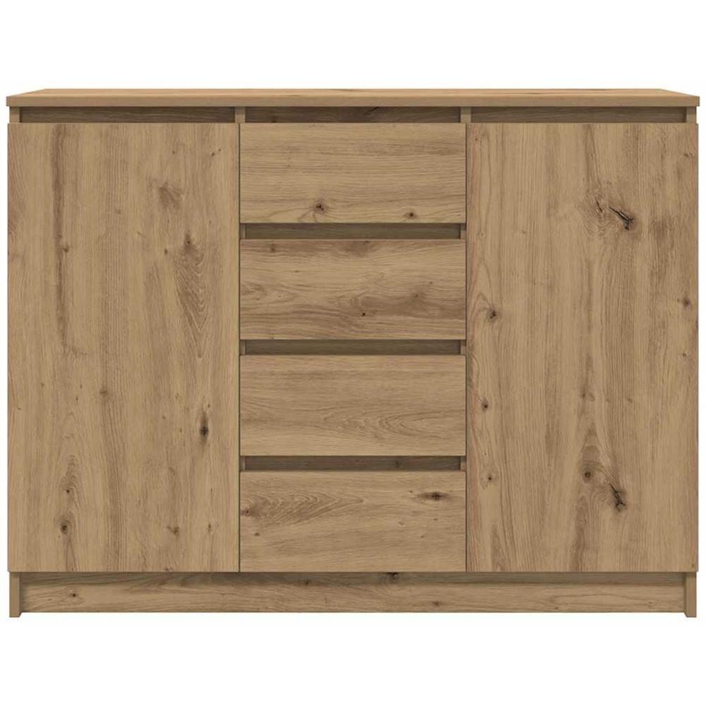 vidaXL 2 Door 4 Drawers Artisan Oak Sideboard Image 4