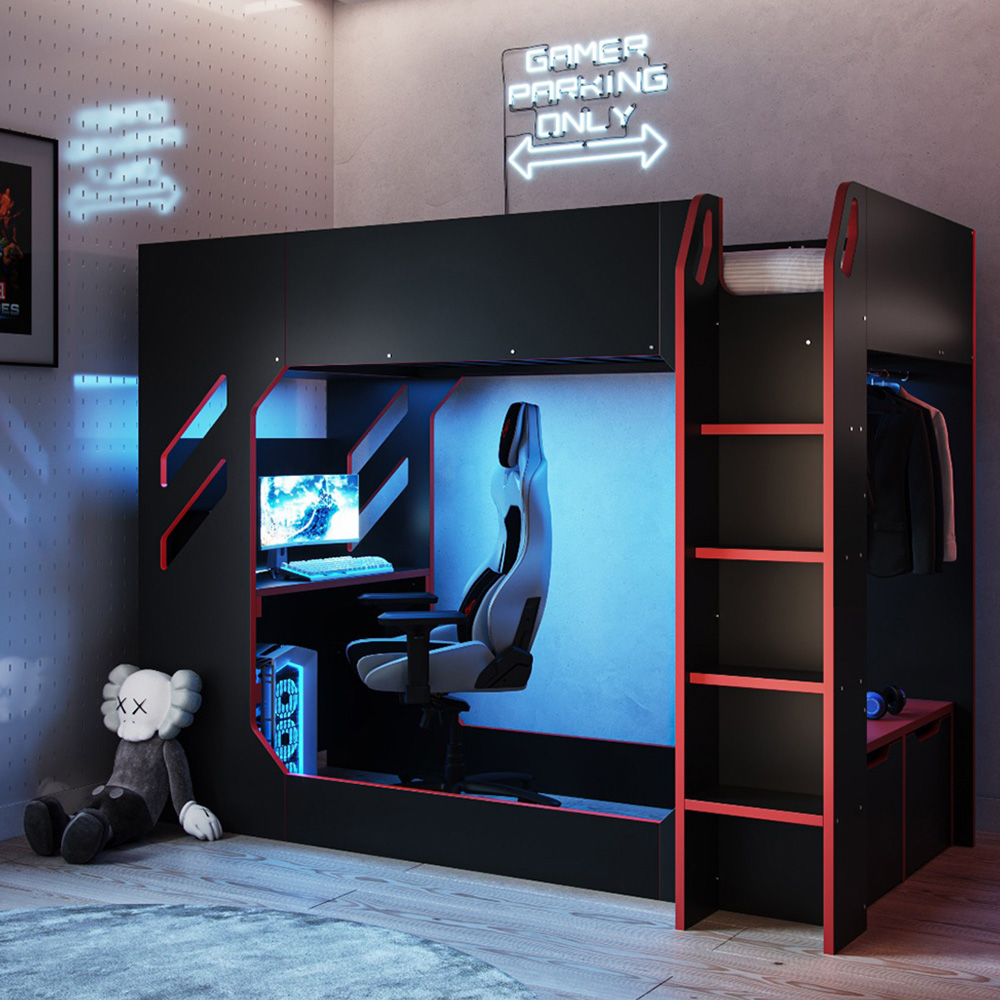 Recoil Shuttle Single Black High Sleeper Image 1
