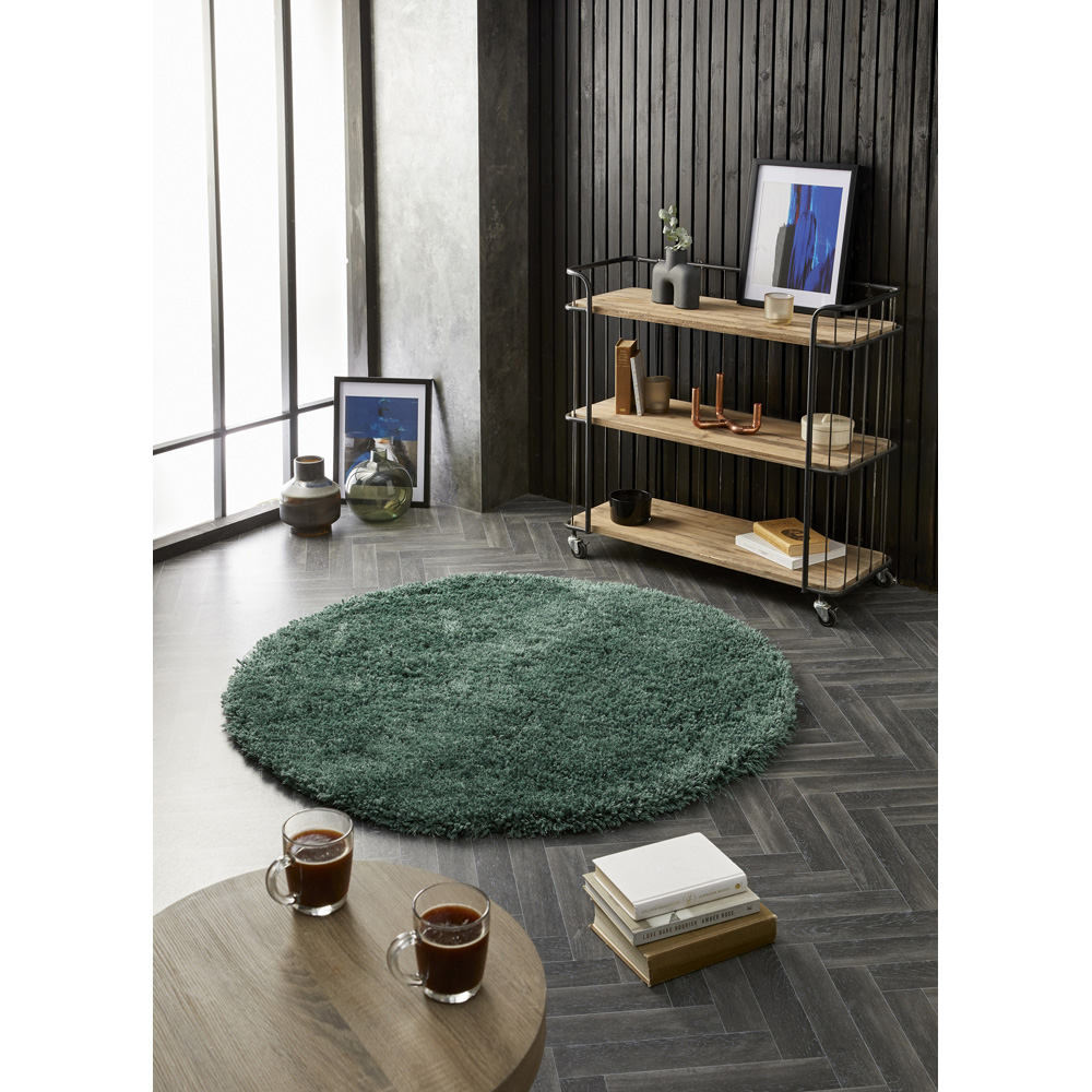 Origins Chicago Forest Green Round Rug 133cm Image 2
