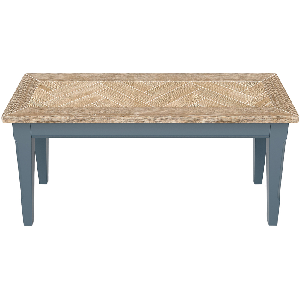 Baumhaus Signature 3 Seater Blue Dining Bench Image 2