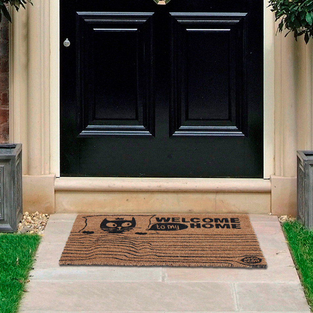 Coco & Coir Cat Love Coir Door Mat 45 x 75cm Image 2