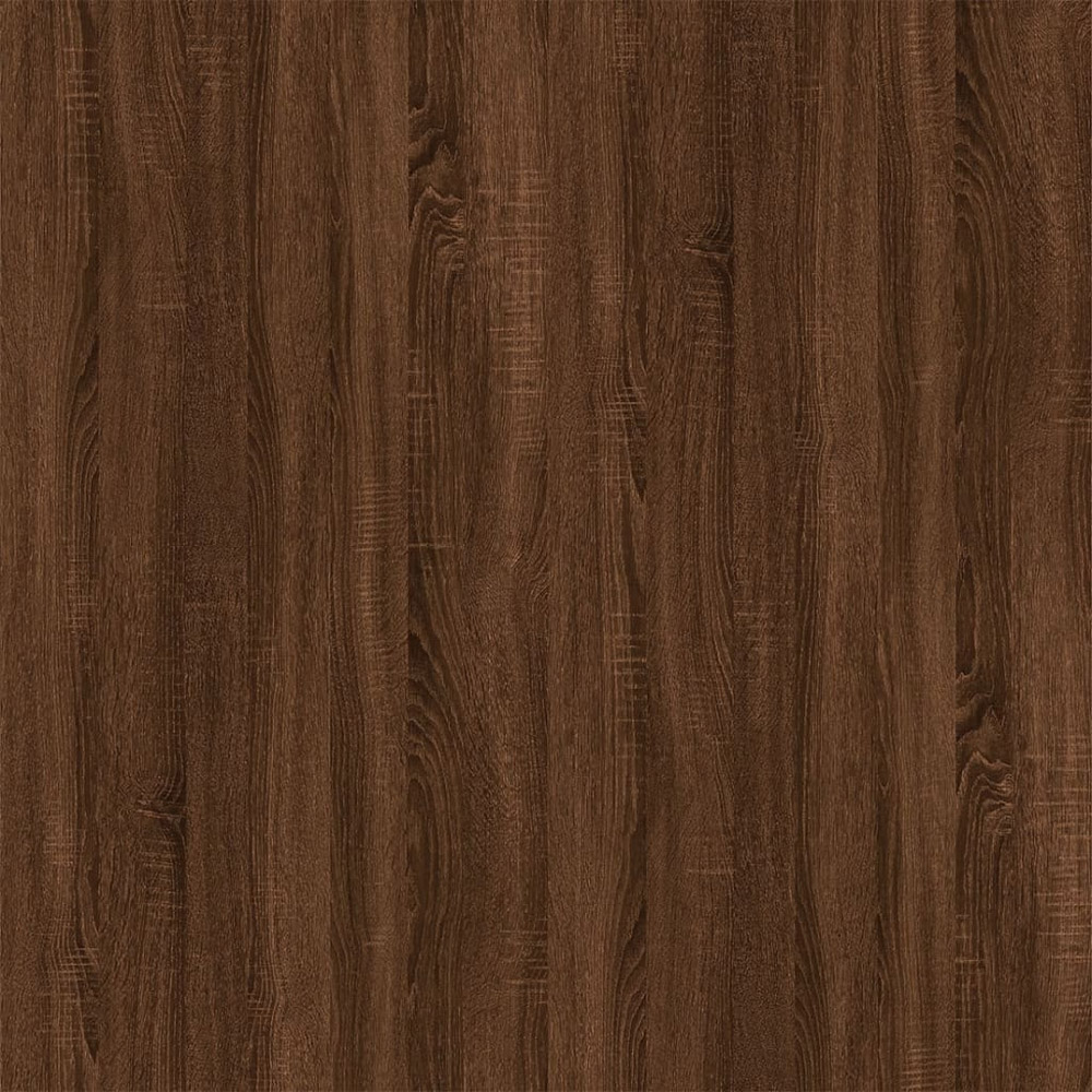 vidaXL Single Door Brown Oak Wall Mounted TV Cabinet Set of 2 Image 9