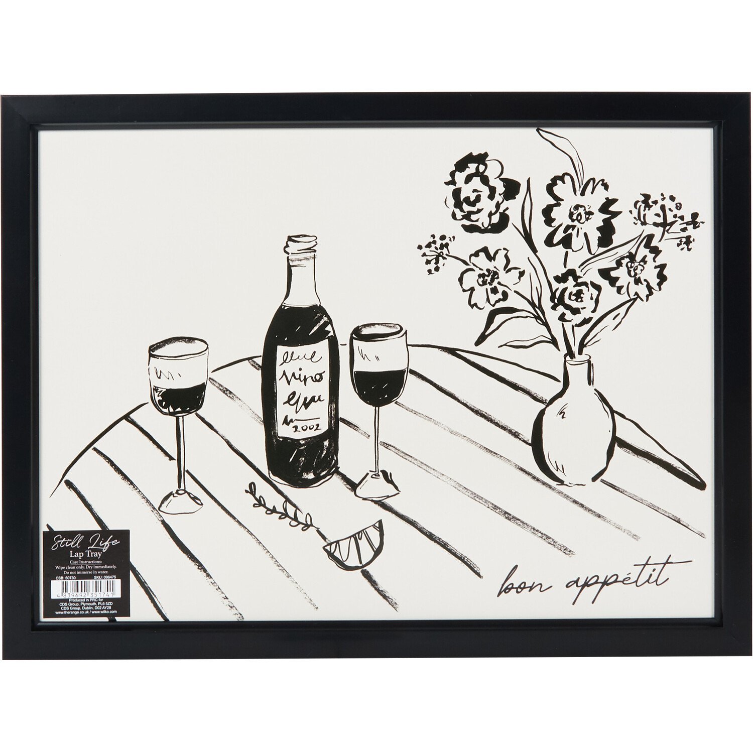 Still Life Lap Tray - Black Image 1