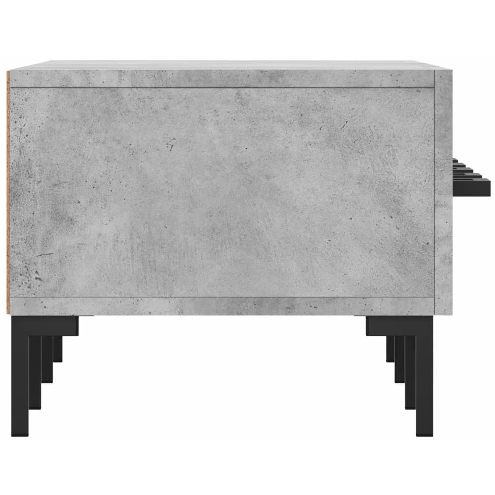 vidaXL 3 Drawer Concrete Grey TV Cabinet Image 7