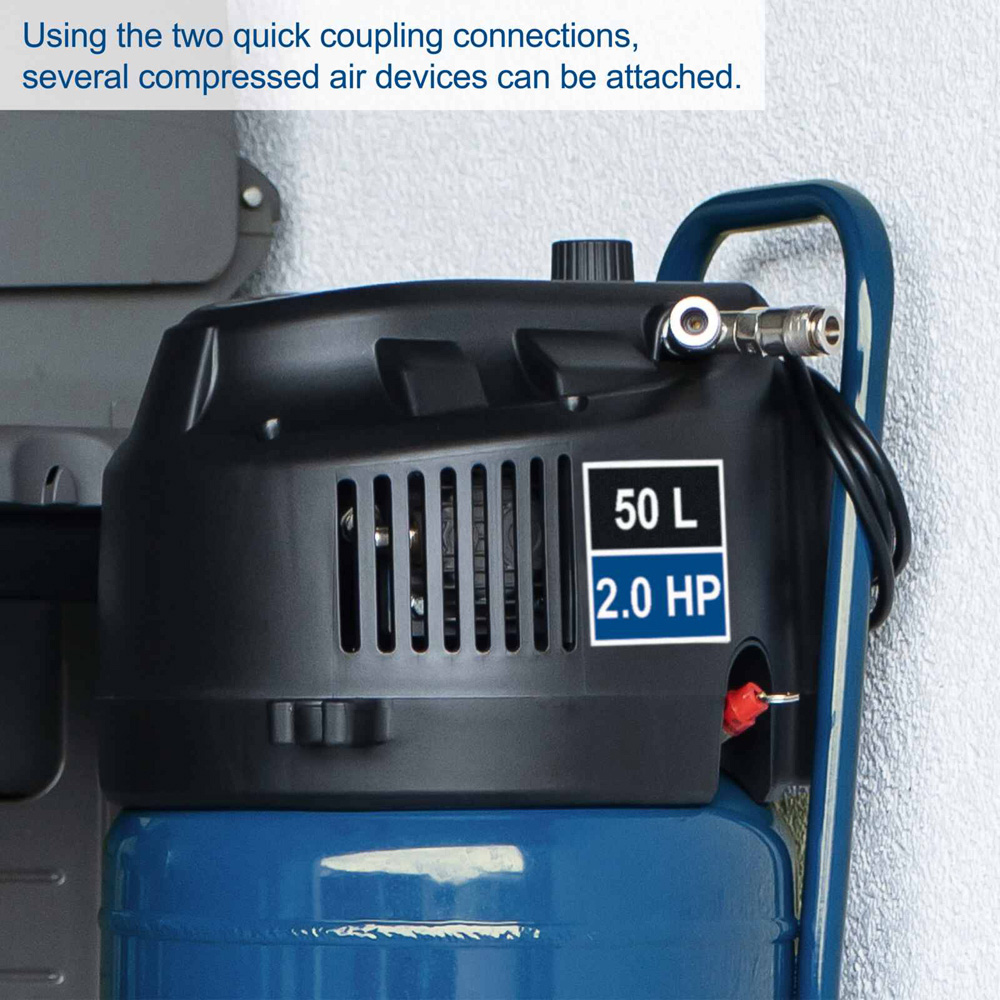 Scheppach HC51V 1500W Oil-Free Air Compressor 50L Image 6