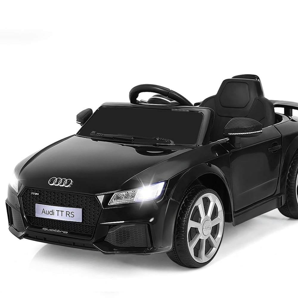 Costway Kids Black Licensed Audi TTRS Ride On Car with 2 Motors and MP3 Music 12V Image 4