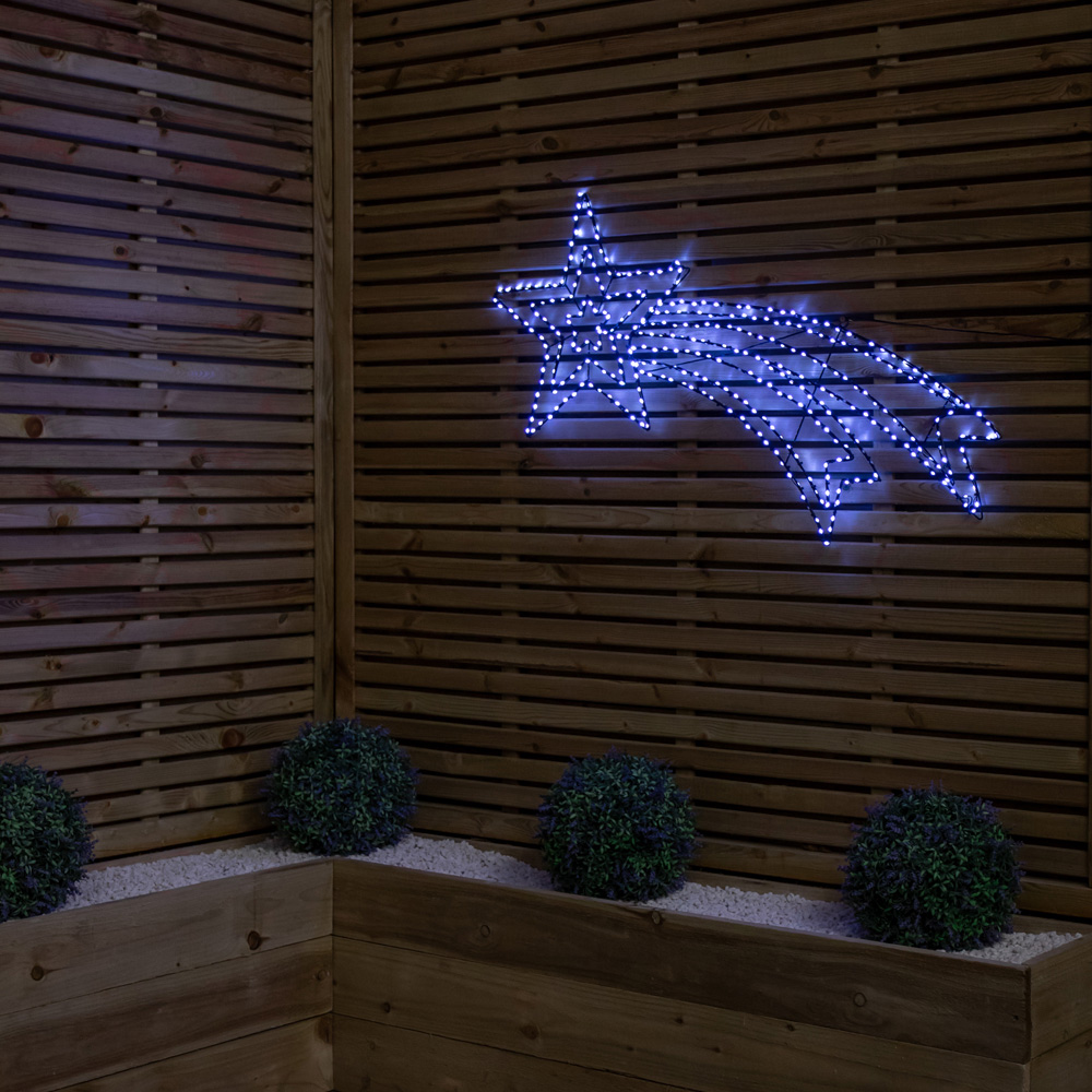 Samuel Alexander 373 Twinkling White LED Light-Up Shooting Star Christmas Decoration 49cm x 1.19m Image 2
