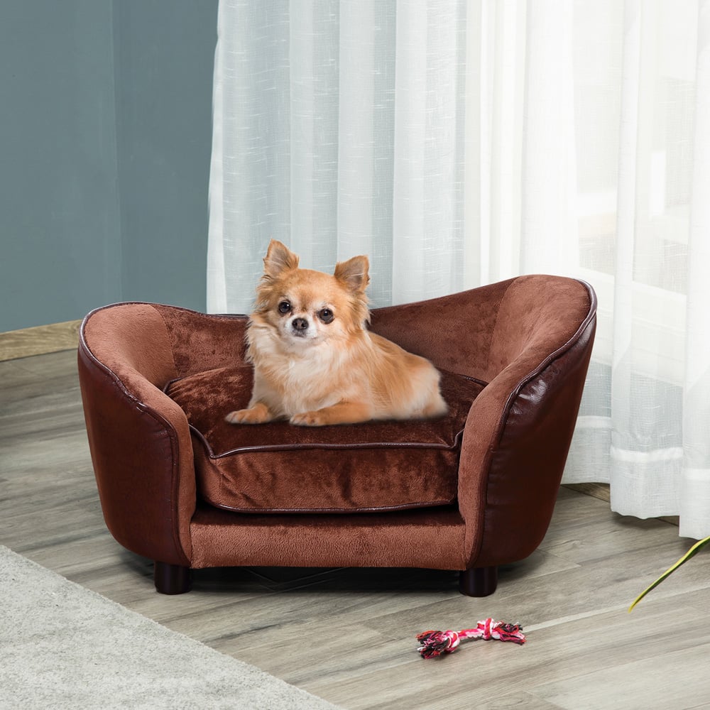 PawHut Large Pet Sofa with Removable Cushion Image 2