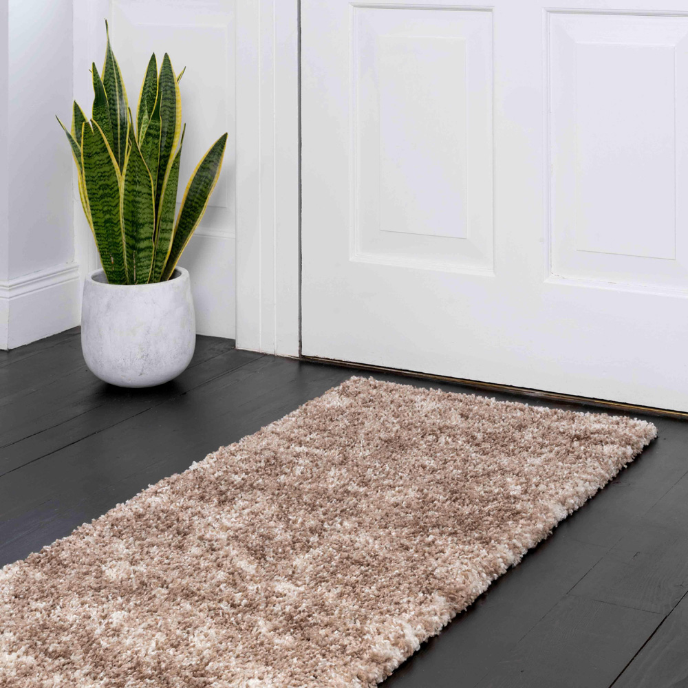 Kukoon Alder Beige Shaggy Rug 60 x 240cm Image 5