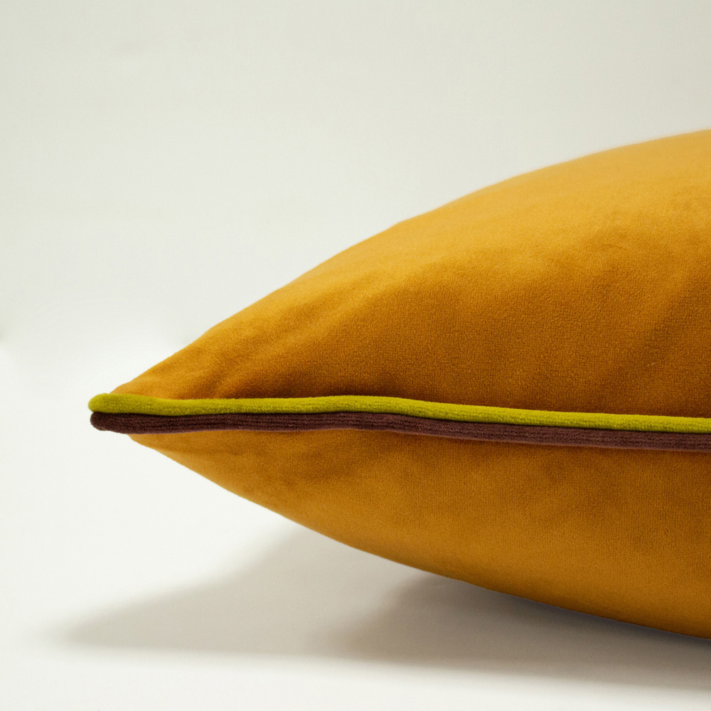 furn. Gemini Pumpkin Double Piped Cushion Image 4