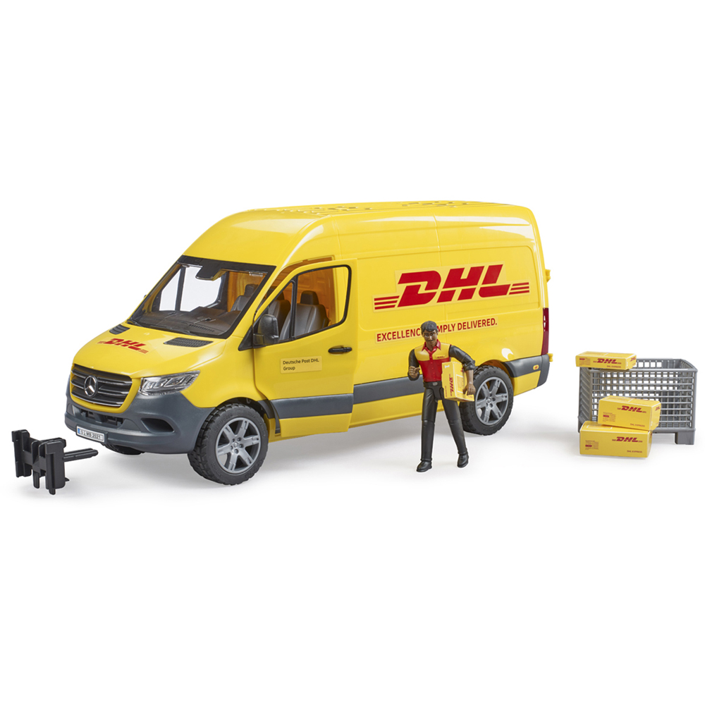 Bruder Kids MB Sprinter DHL with Driver Playset Model Image 4