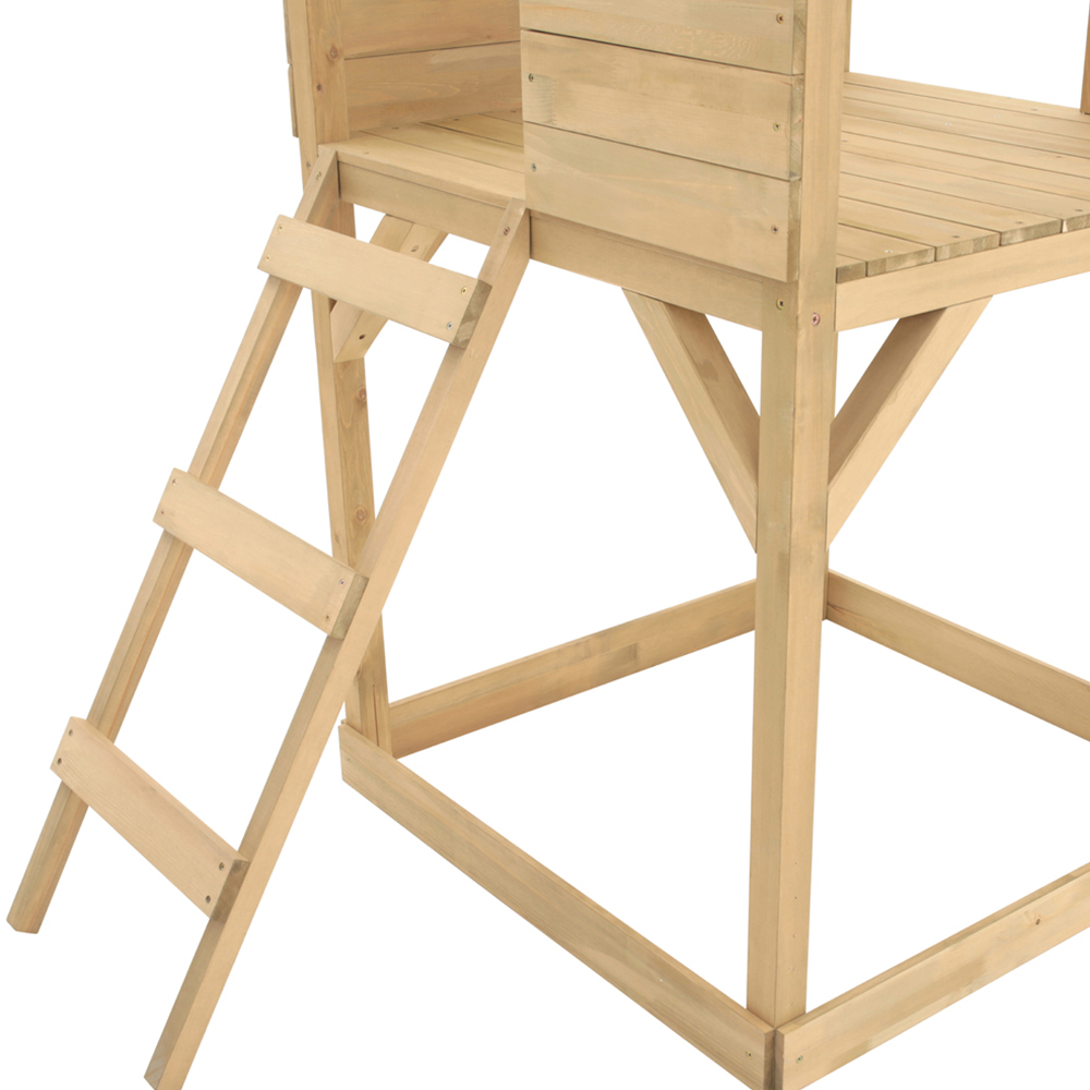 TP Kids Bluey Wooden Treehouse Play Tower with Slide and Quadpod Seat Image 3