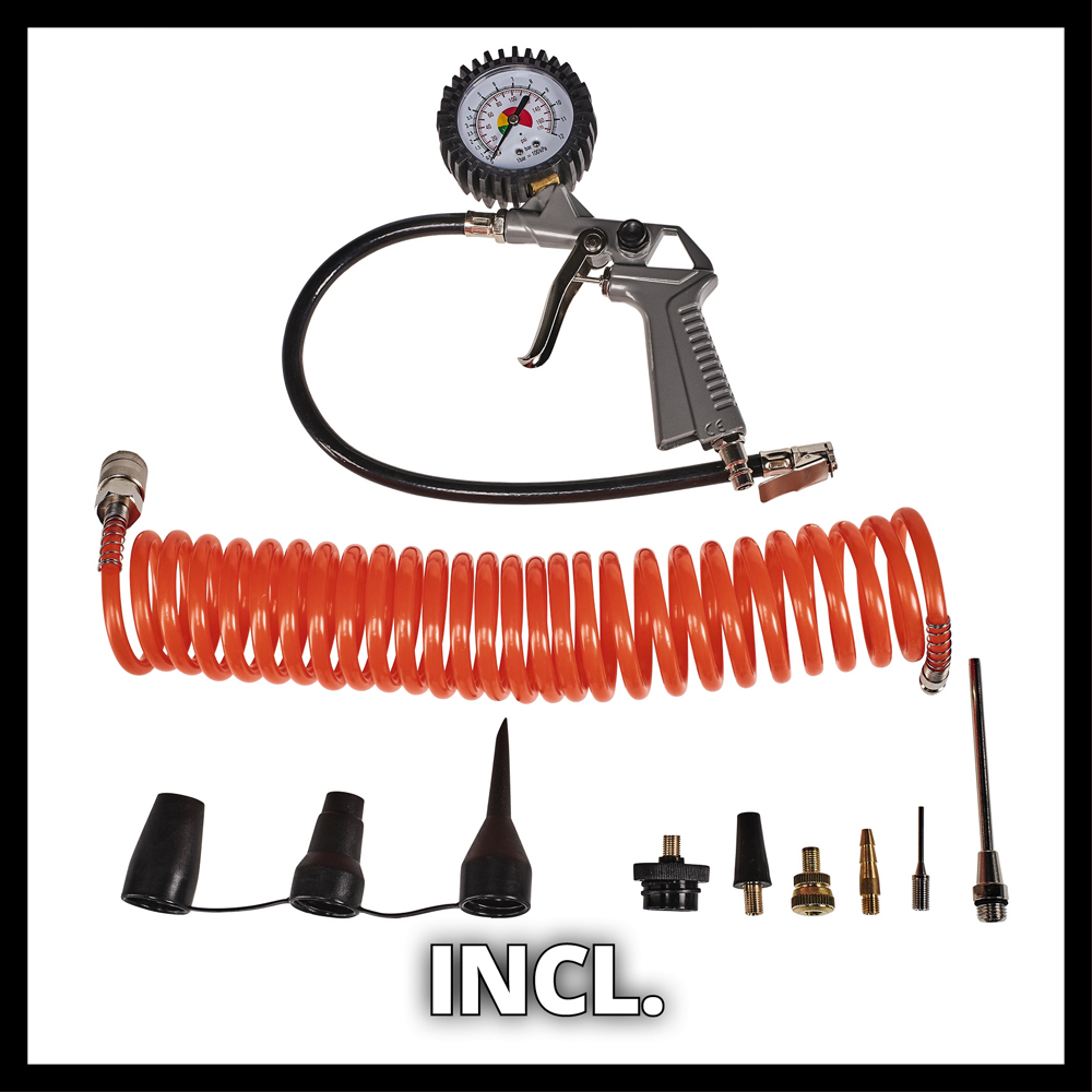 Einhell TC-AC 190/6/8 OF Set 6L Portable Air Compressor Image 3