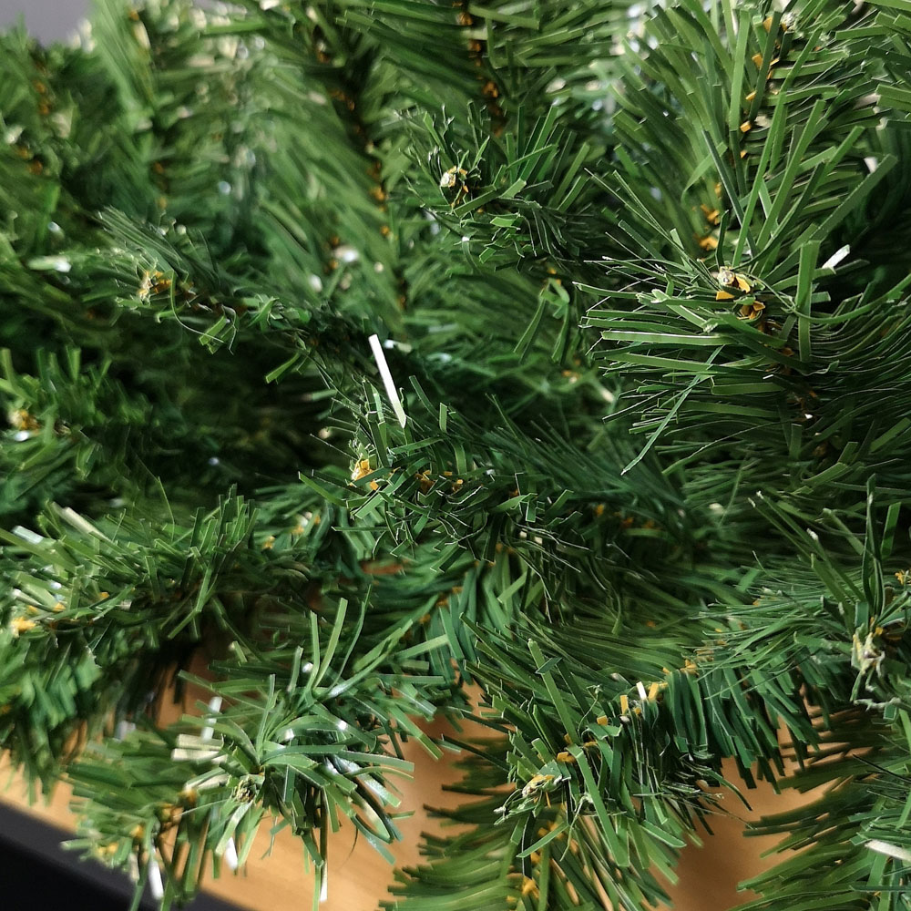 Premier Plain Green Extra Bushy Christmas Garland 270cm Image 4
