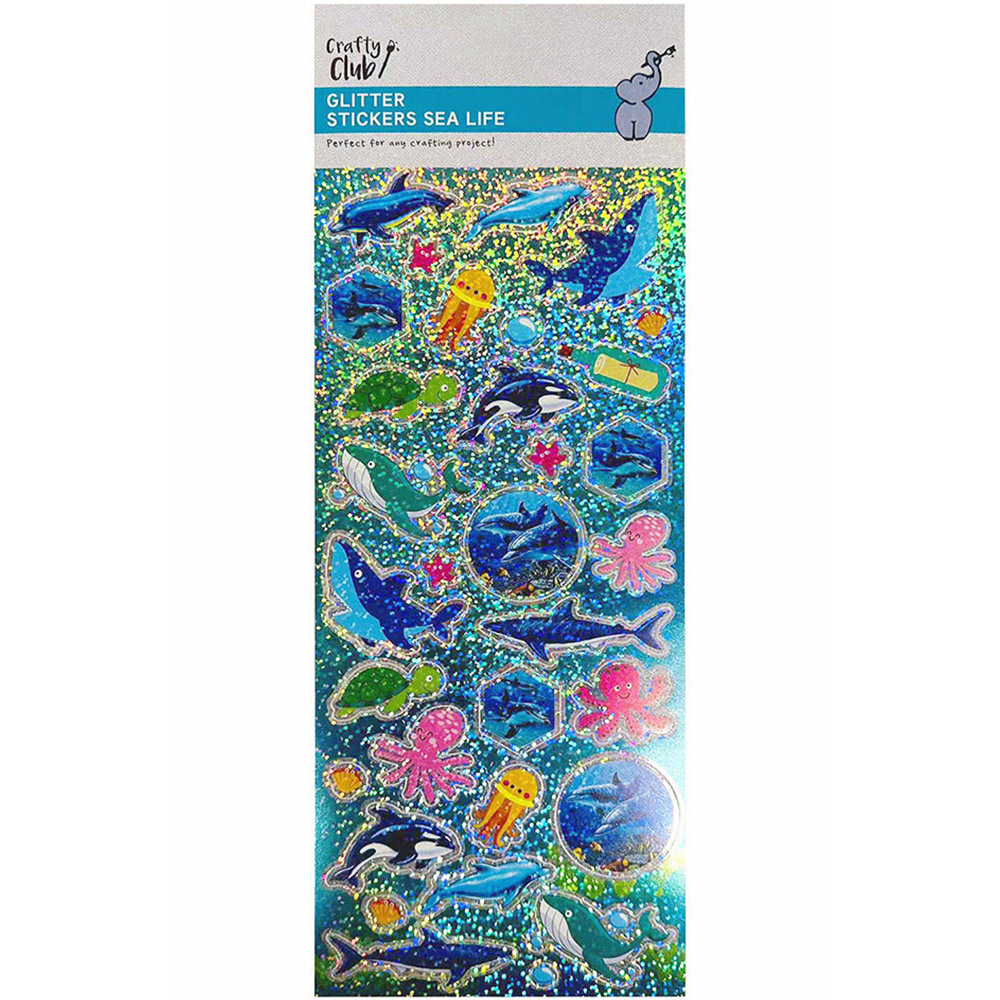Crafty Club Glitter Stickers - Sea Life Image 1