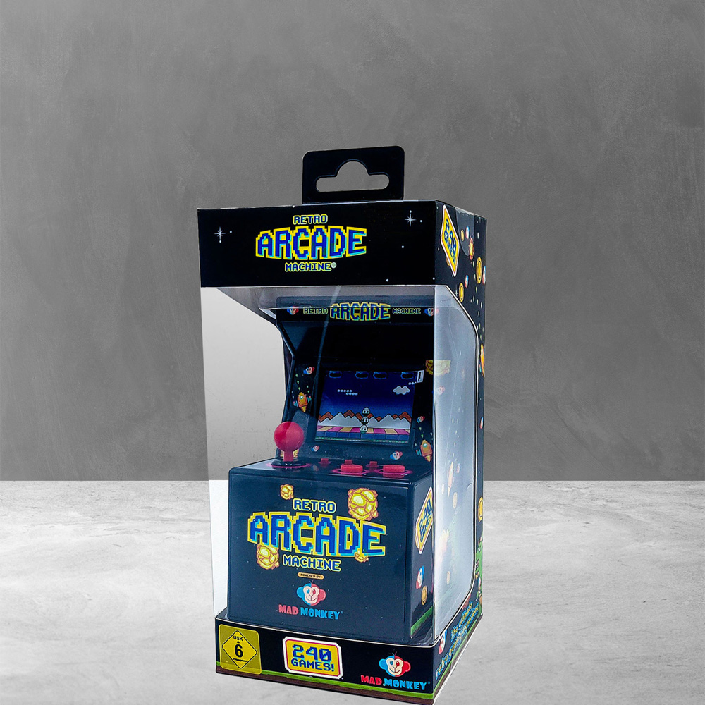 Mad Monkey 8-Bit Retro Mini Arcade Machine with 240 Games Image 3