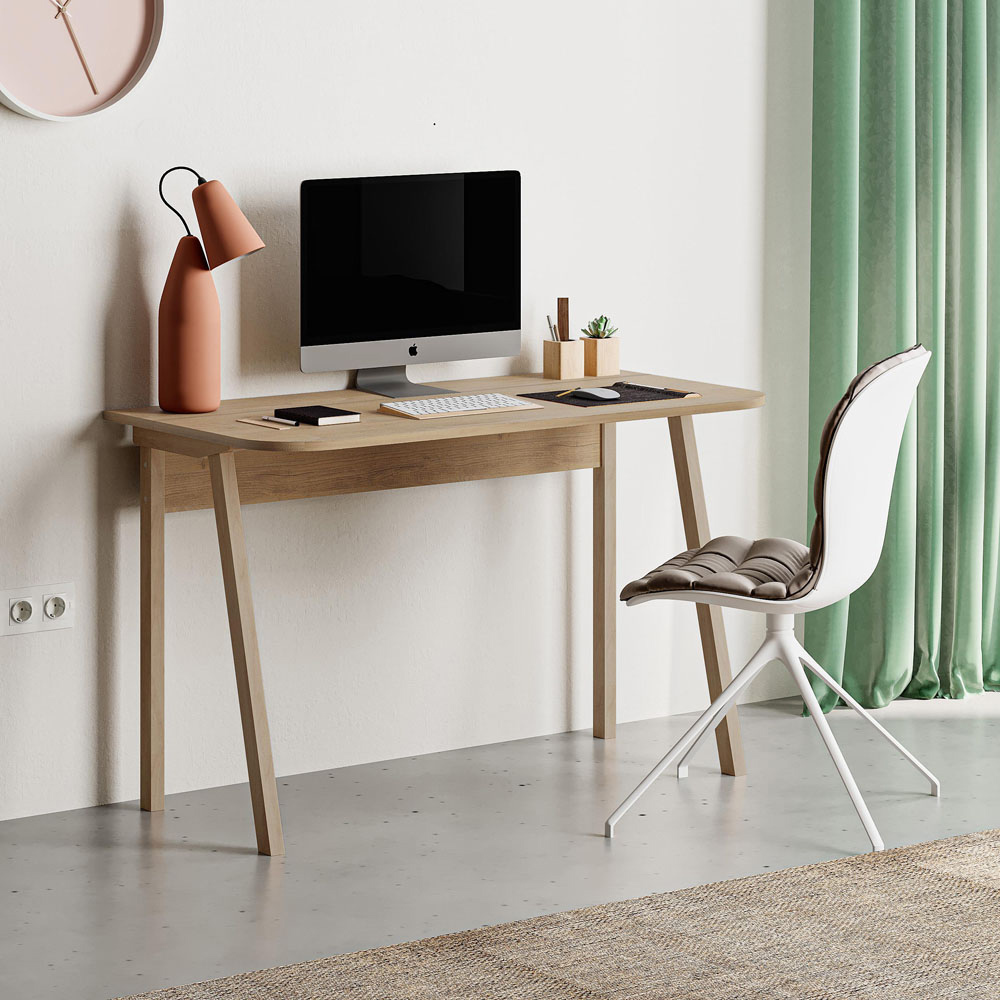Decortie Luton Computer Desk Oak Image 5