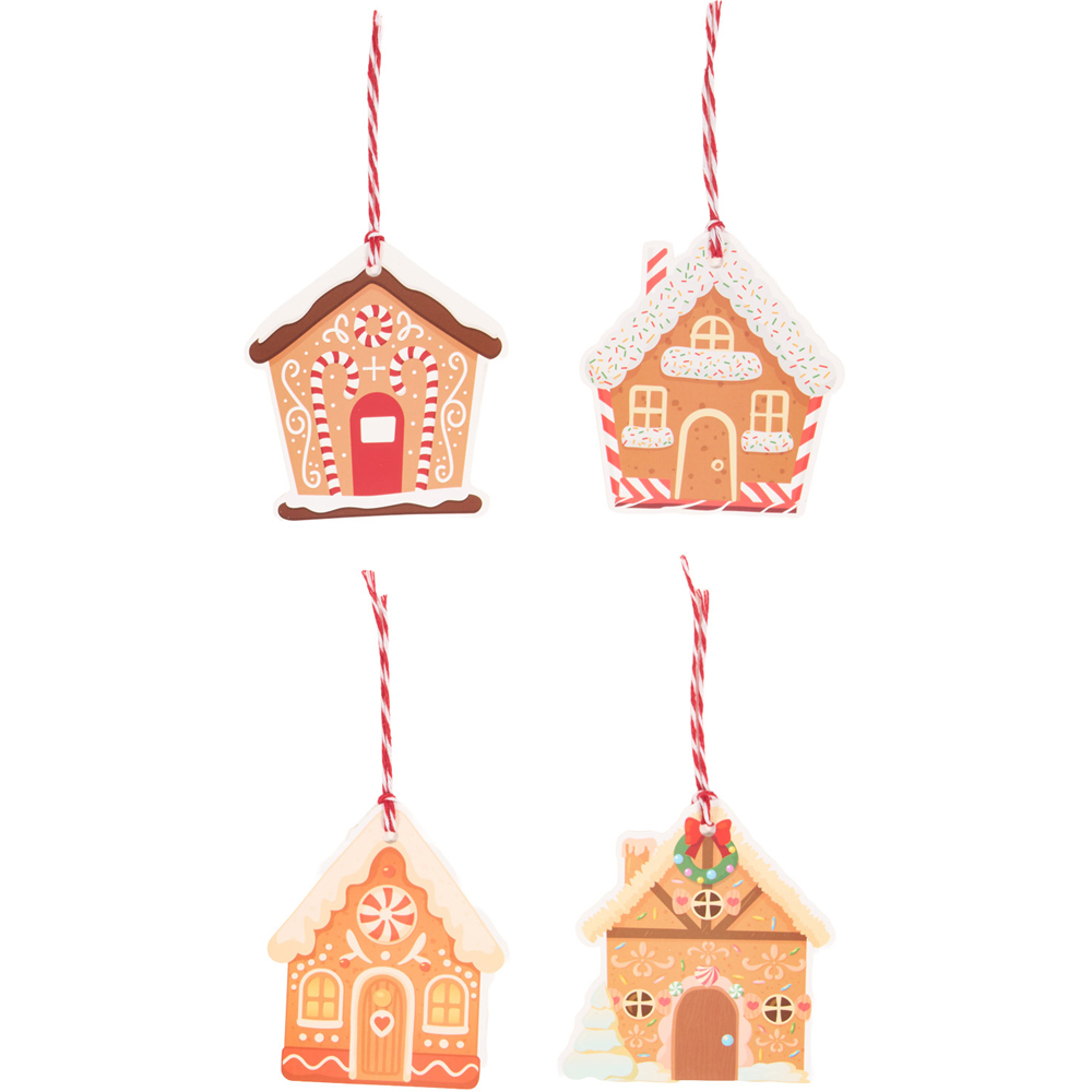 Pack of 20 Gingerbread Houses Gift Tags Image 1