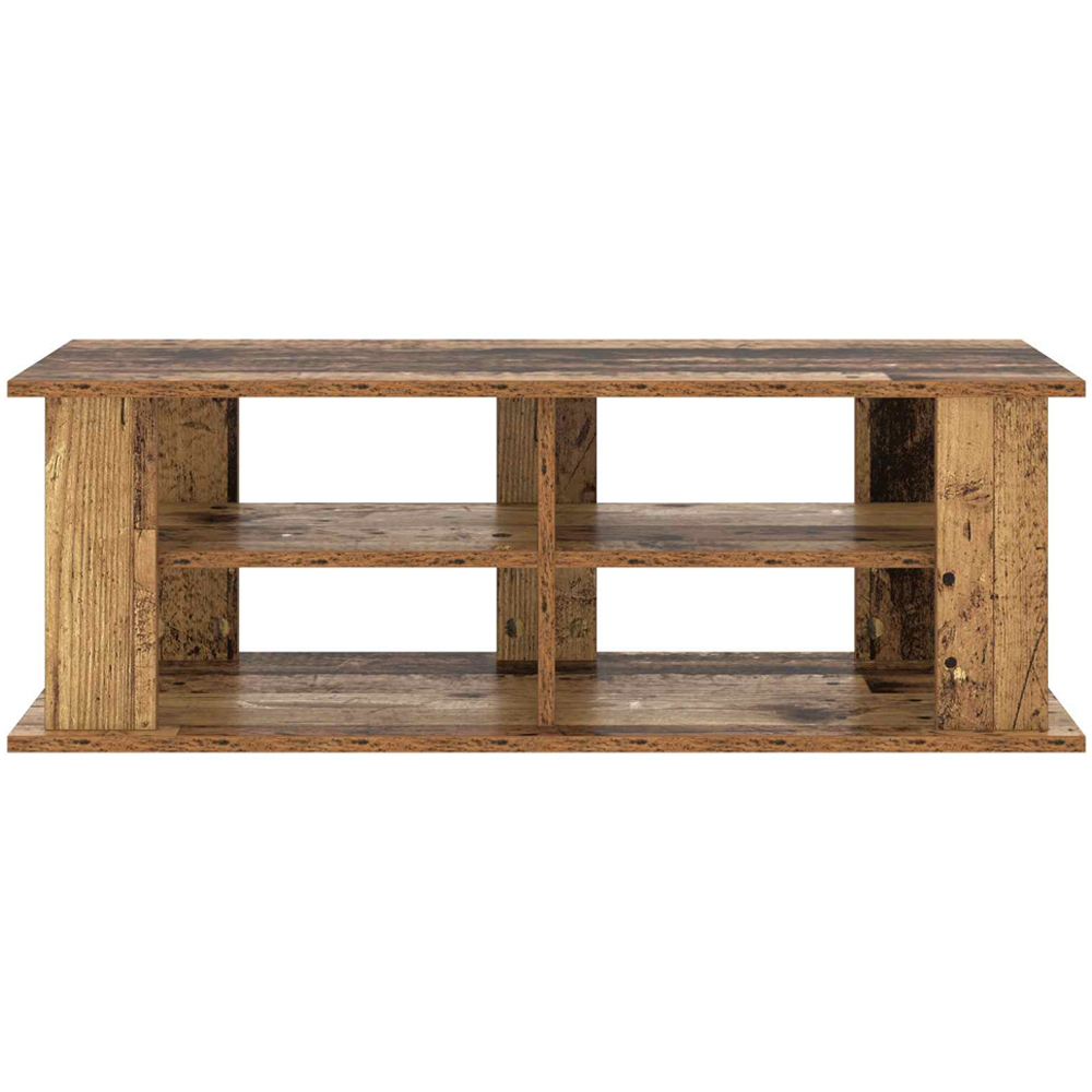 vidaXL 2 Shelf Old Wood TV Stand Image 4