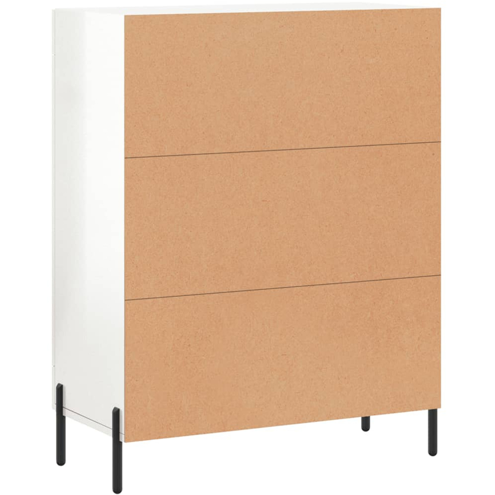 vidaXL 2 Door High Gloss White Sideboard Image 8