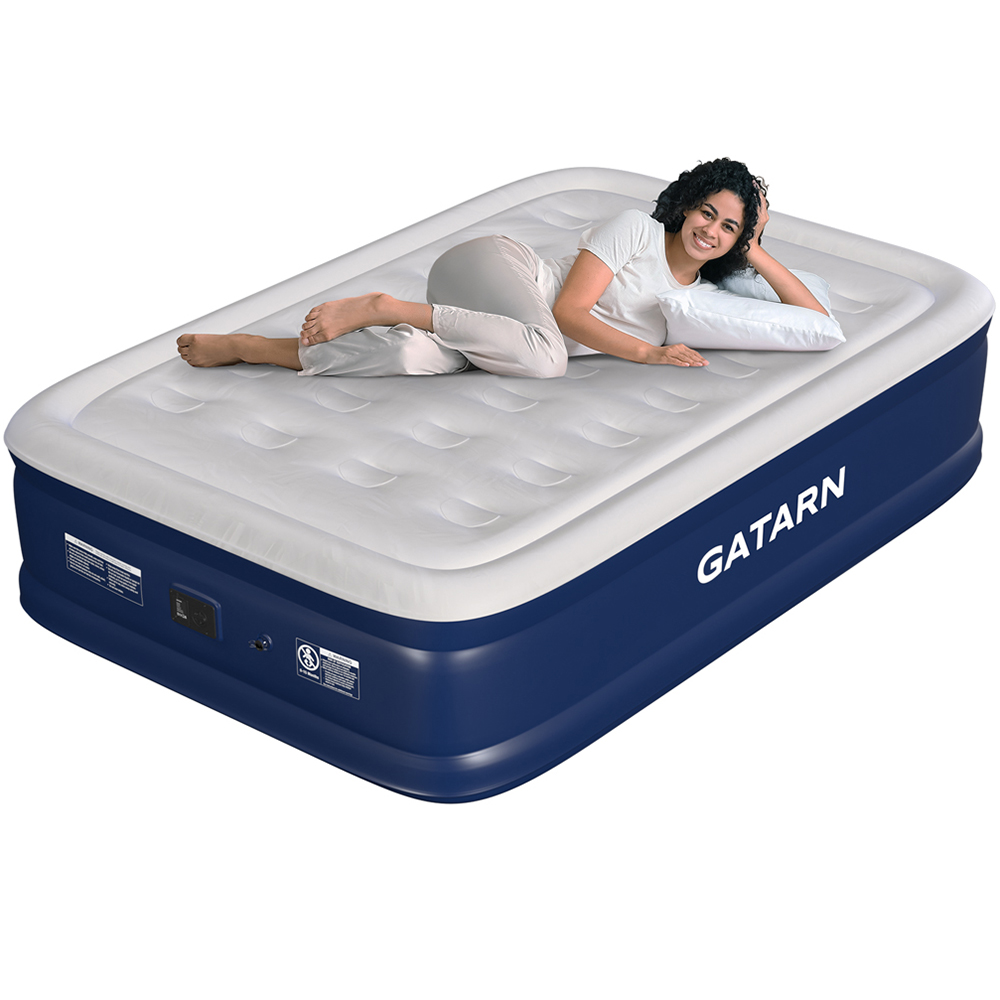 GATARN Double Air Bed with Built-in Electric Pump Image 1