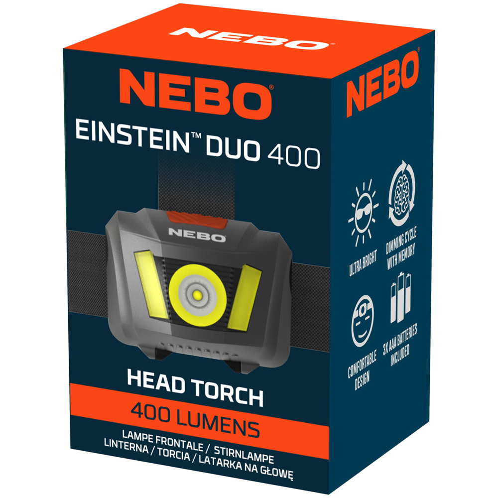 Nebo Einstein Duo 400 400 Lumens Headlamp with AAA Batteries Image 2