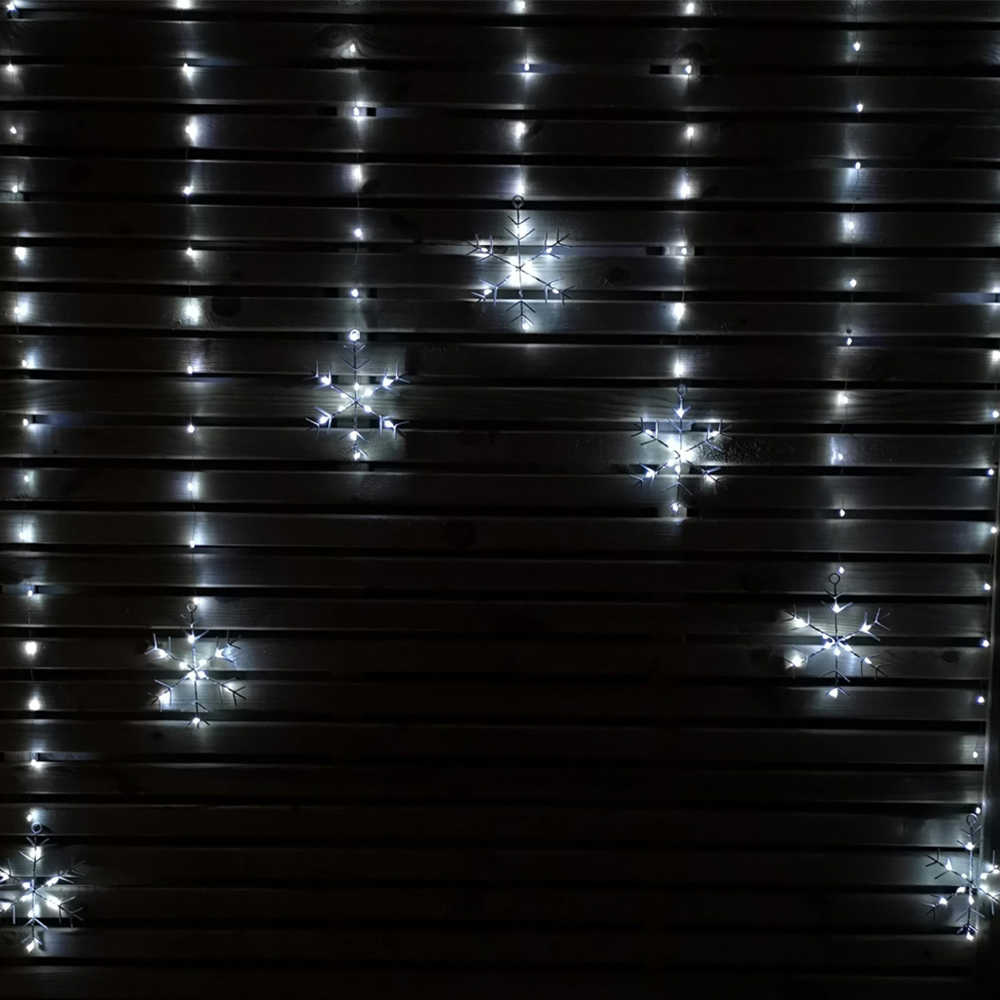Samuel Alexander 147 Cool White LED Snowflake Curtain Light 1.2m Image 8