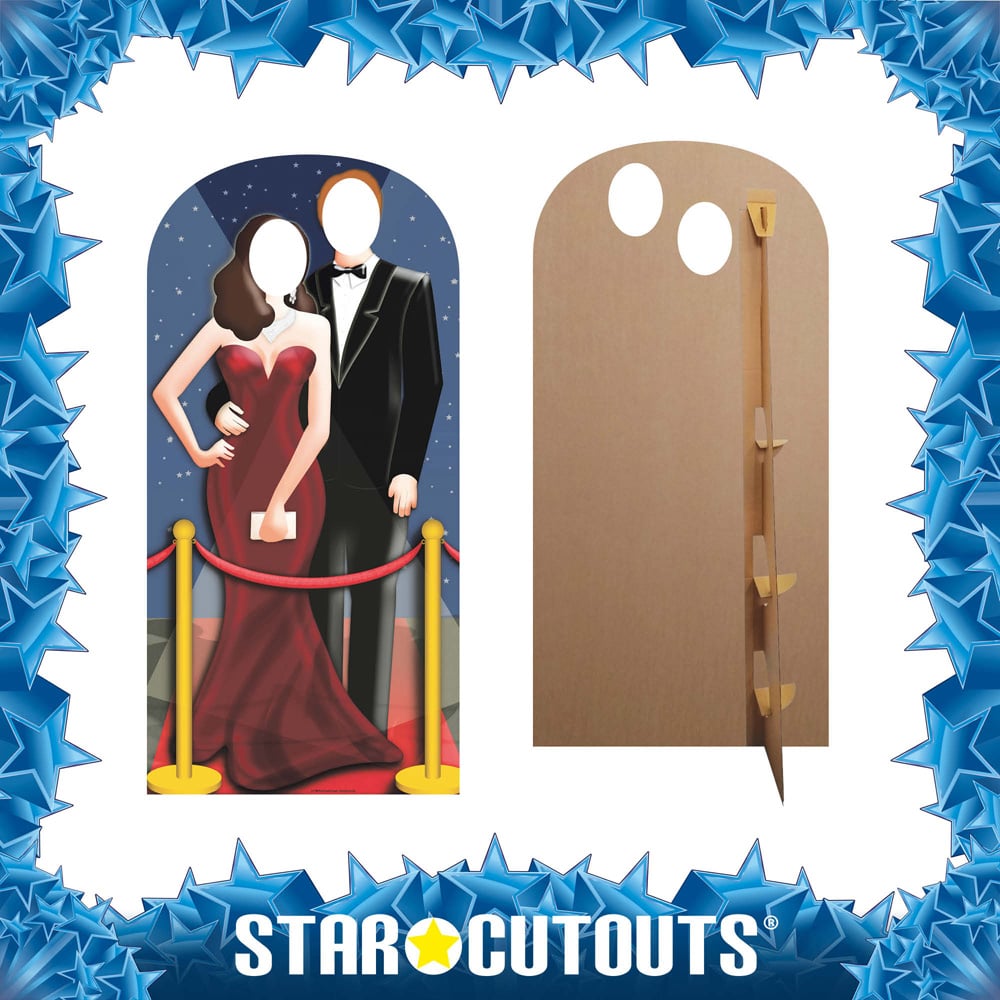 Star Cutouts Red-Carpet Hollywood Couple Stand In Cutout 6.1ft Image 5