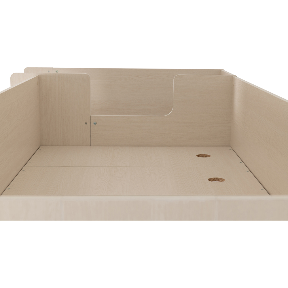 Seconique Jupiter Single White and Grey High Sleeper Bed Frame Image 6