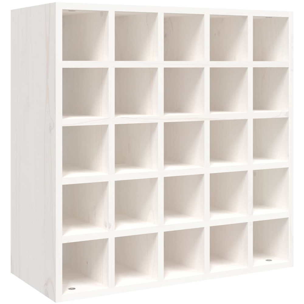 vidaXL 25 Bottle White Freestanding Wine Cabinet Image 2