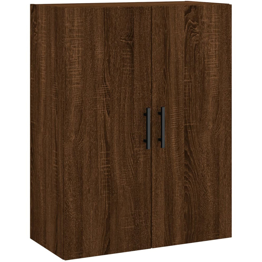 vidaXL 2 Door Brown Oak Wall Mounted Storage Cabinets 2 Pack Image 5