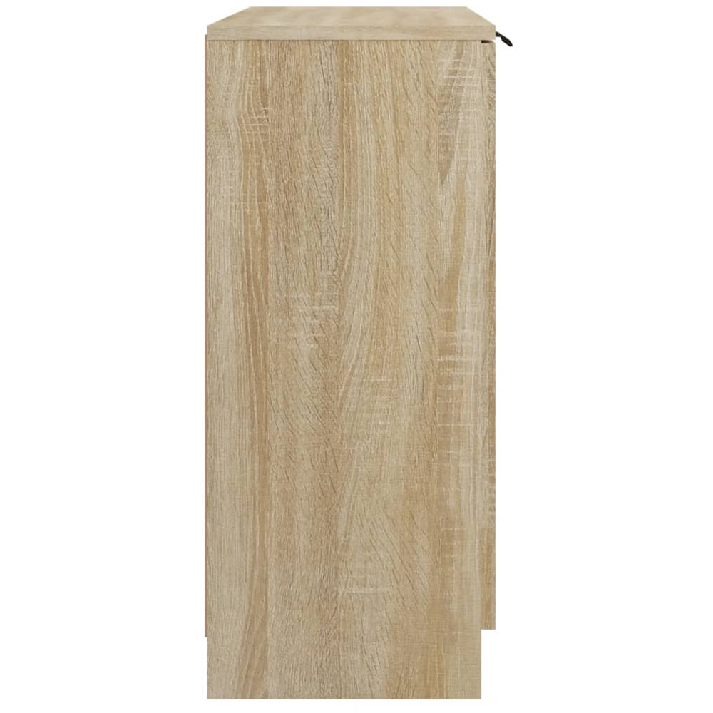 vidaXL Single Door 3 Drawer Sonoma Oak Sideboard Image 4