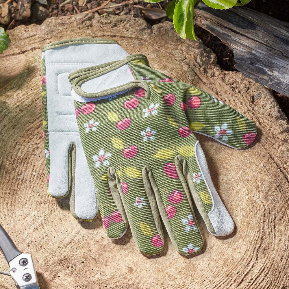 Cherry Smart Gardeners Gloves Green Image 2