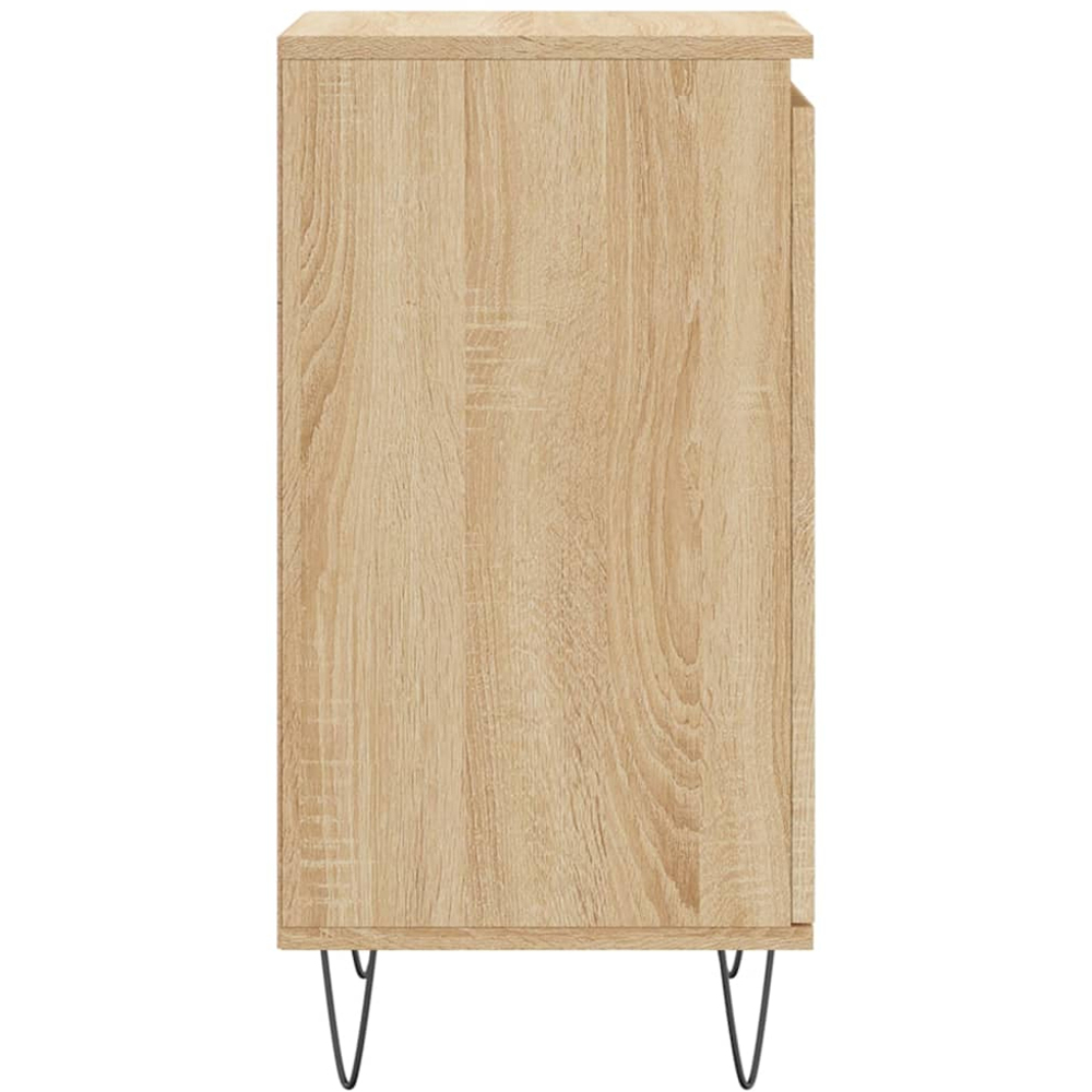 vidaXL Single Door Sonoma Oak Sideboard Set of 2 Image 8