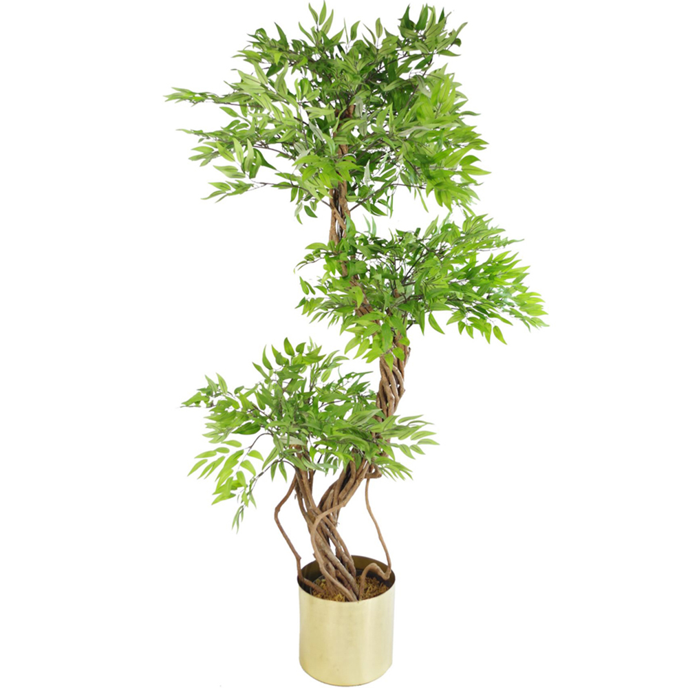 Botanik Japanese Fruticosa Ficus Artificial Tree in Pot 4.5ft Image 4
