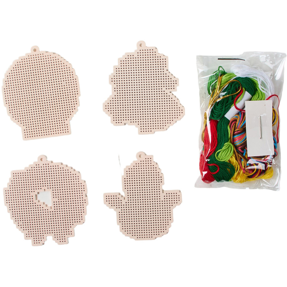 Christmas Cross Stitch Ornaments Kit Image 2