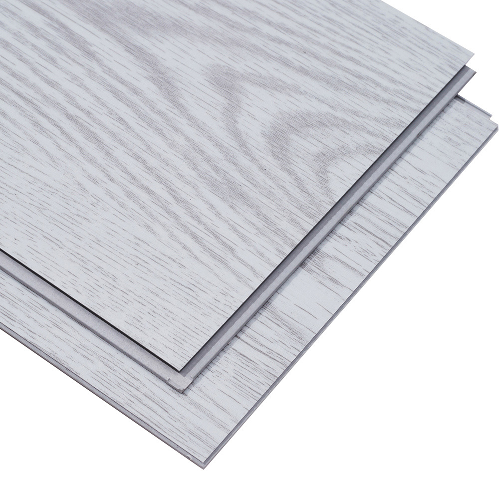 Living and Home Light Grey Wood Grain SPC Vinyl Floor Tile 14 Pack Image 2