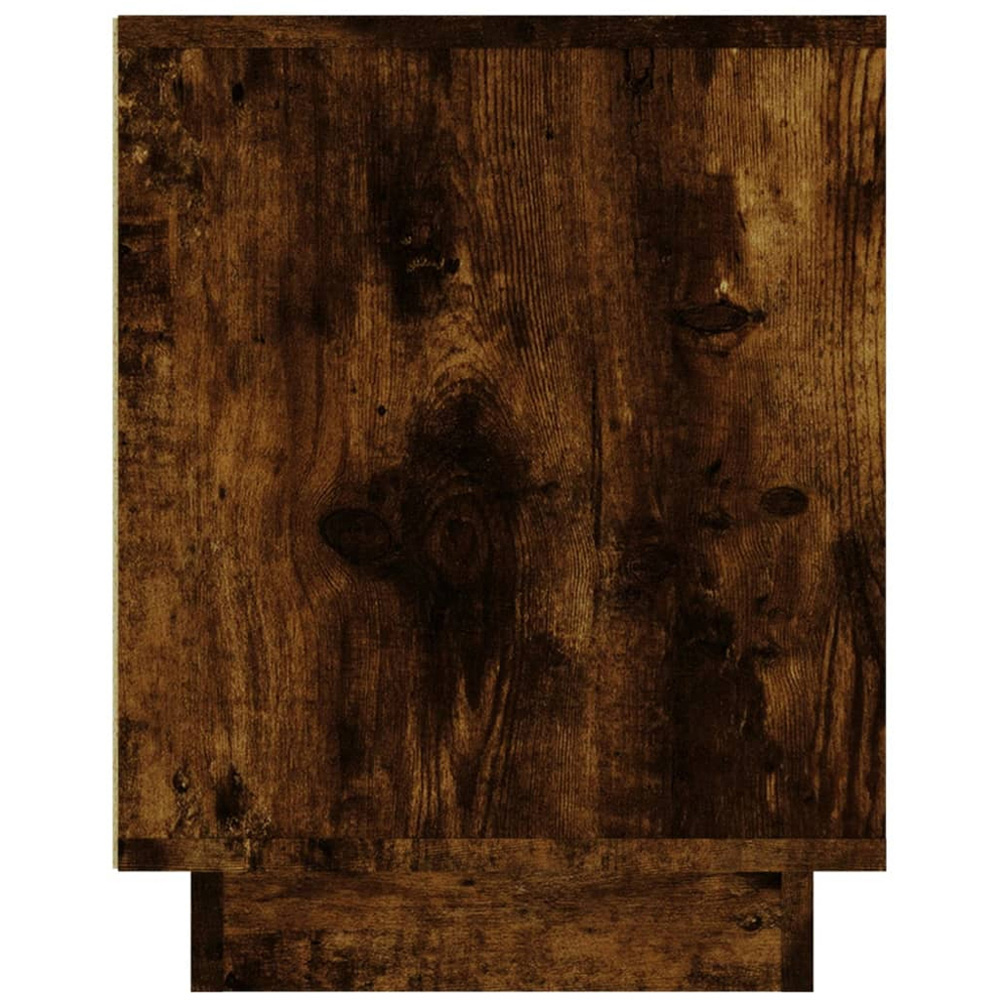vidaXL 2 Door 2 Shelf Smoked Oak TV Cabinet Image 6