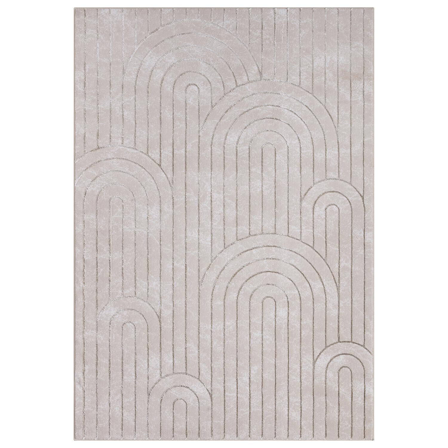 Beige Arch Deco Rug 160 x 230cm Image 1