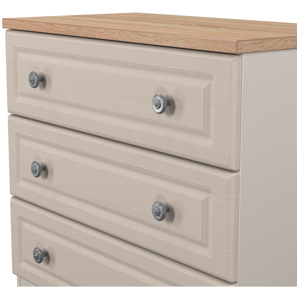 Crowndale Norfolk 3 Drawer Kashmir Ash and Bardolino Oak Chest of Drawers Ready Assembled Image 6