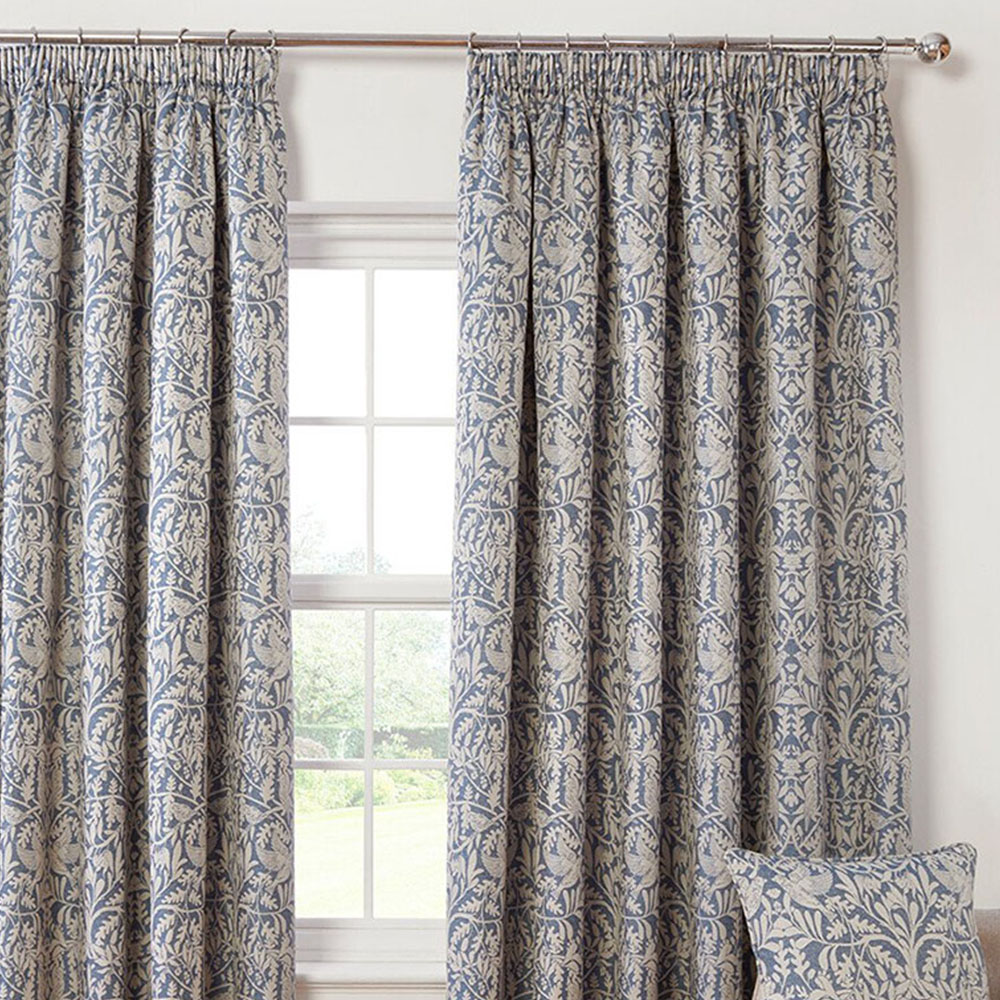 Elmsley Taped Curtain Navy - Navy / 229cm / 168cm Image 3