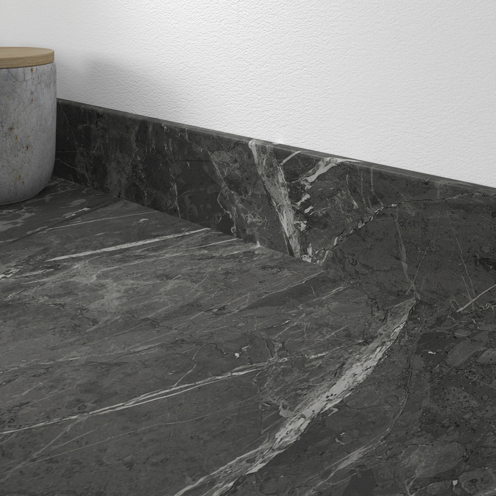 Wilsonart Marmo Nero Postformed Upstand 70mm Image 4