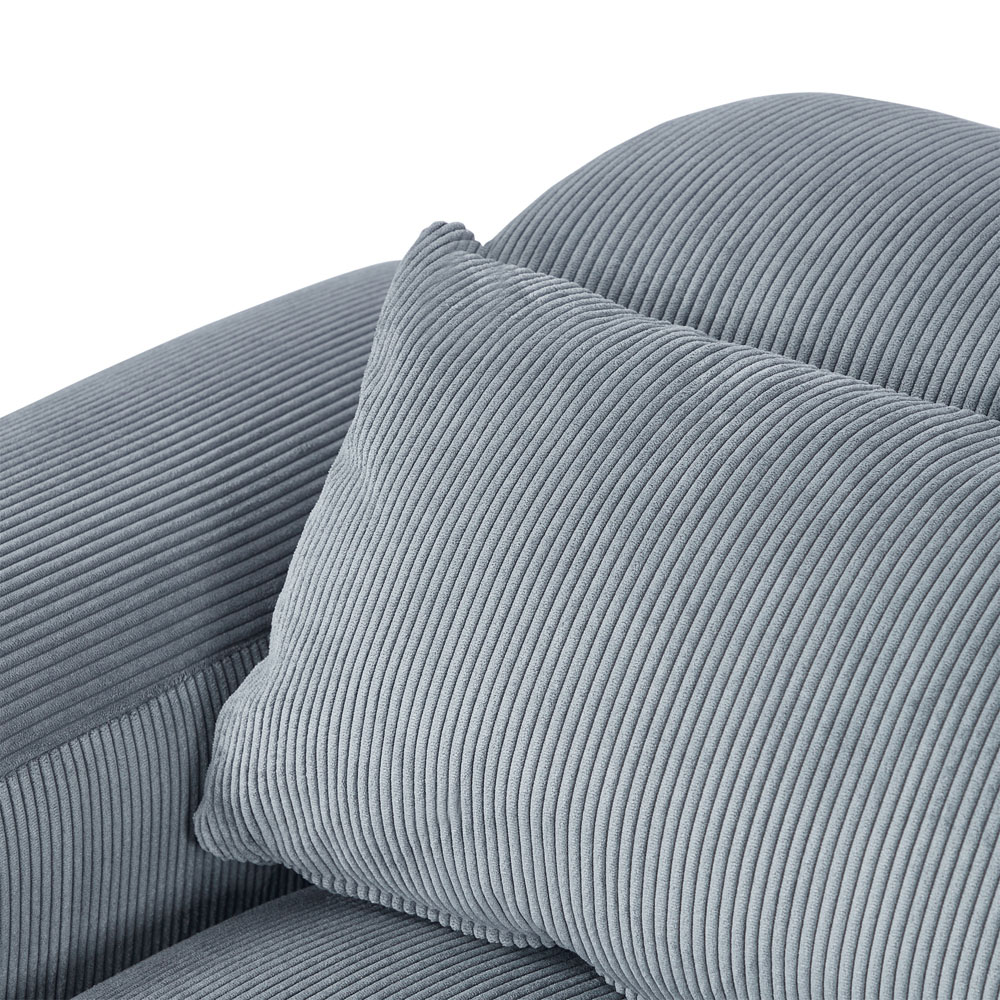 Furniture One 2 Seater Spring Cushion Corduroy Sofa Image 5