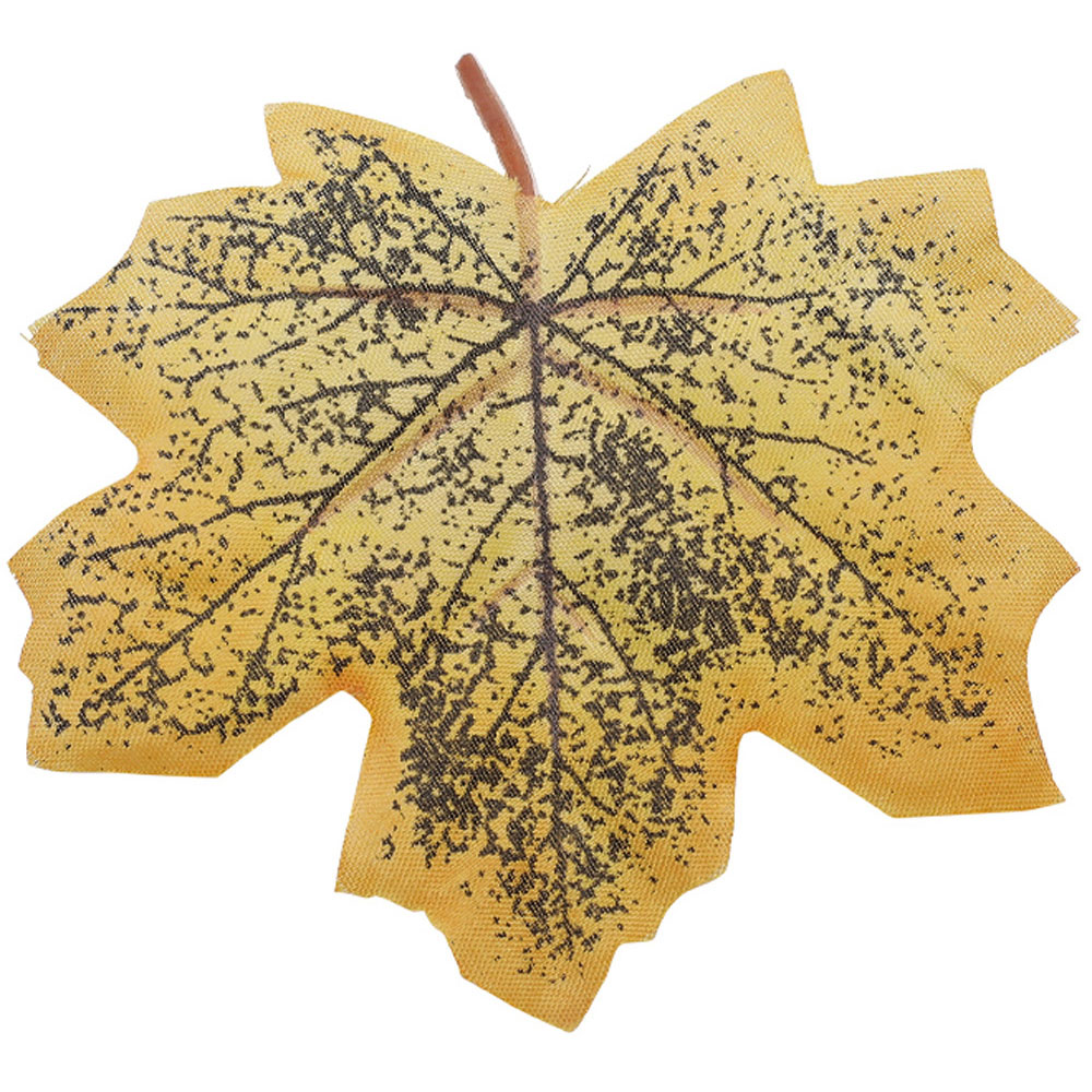 Living and Home Halloween Maple Leaves and Pumpkin Ornament Set 24 Pack Image 6