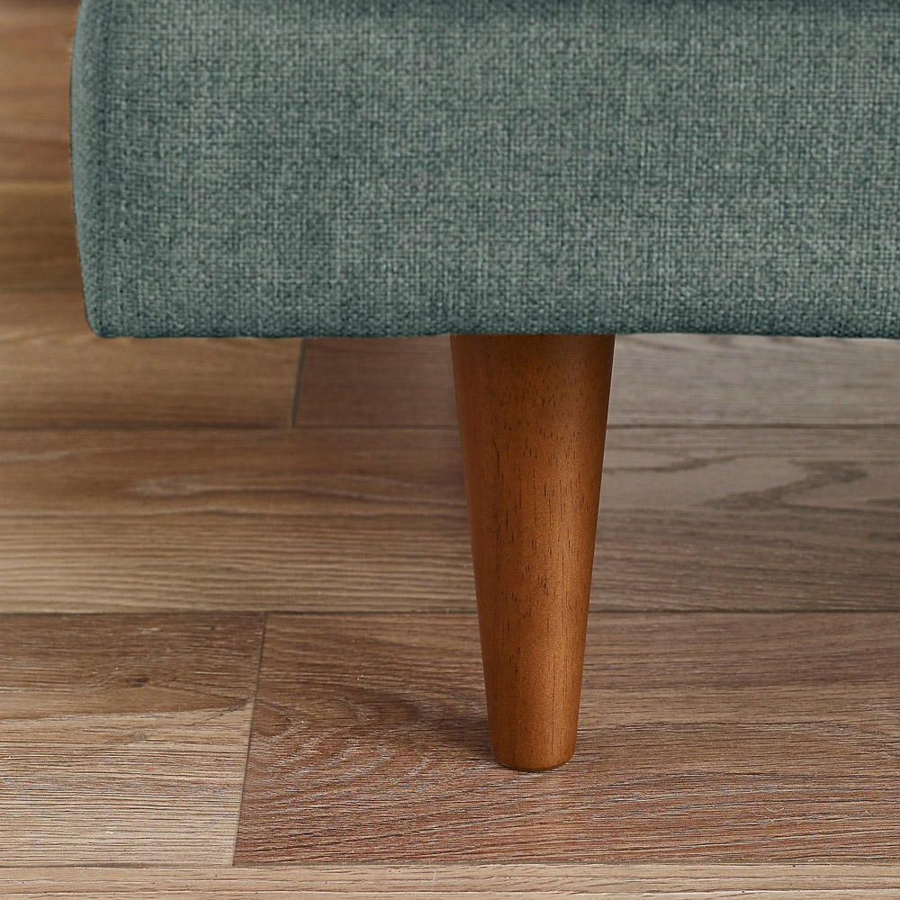 Furniturebox Flora 2 Seater Green Fabric Recycled Sofa Image 3