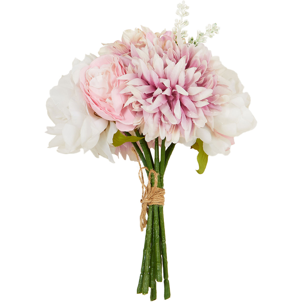 Rose and Dahlia Bouquet - Pink and White Image 1