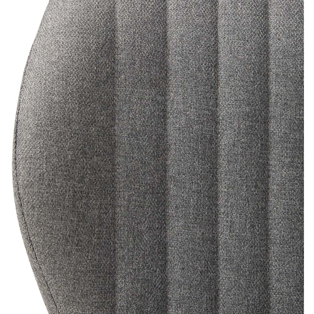Living and Home Set of 4 Grey Fabric High Back Dining Chair Image 5