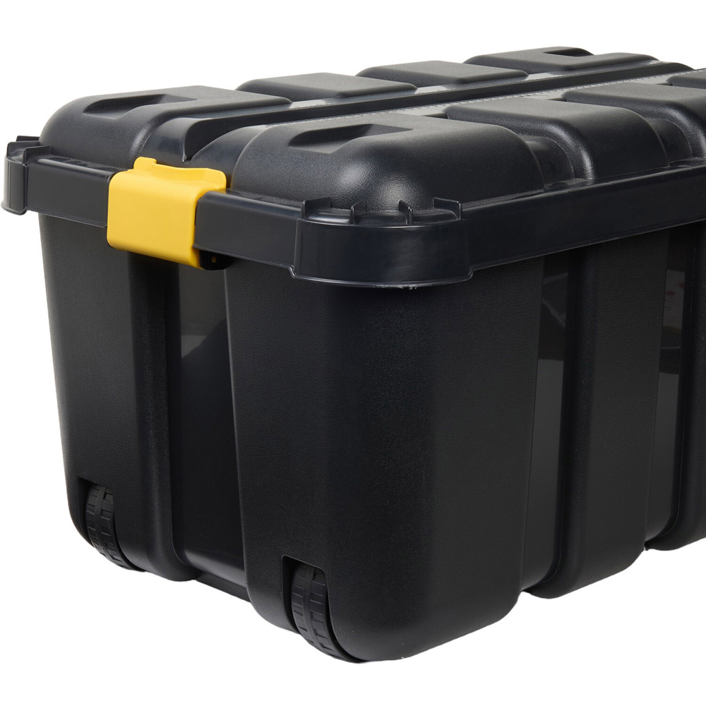 Flip and Store Box with Lid Black 140l Image 6