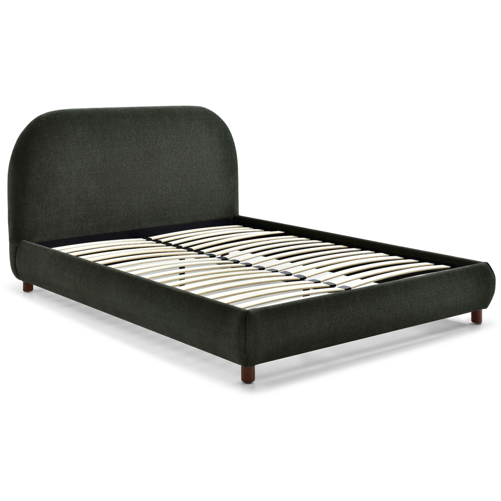 Nova King Size Olive Boucle Upholstered Bed Frame with Headboard Image 2