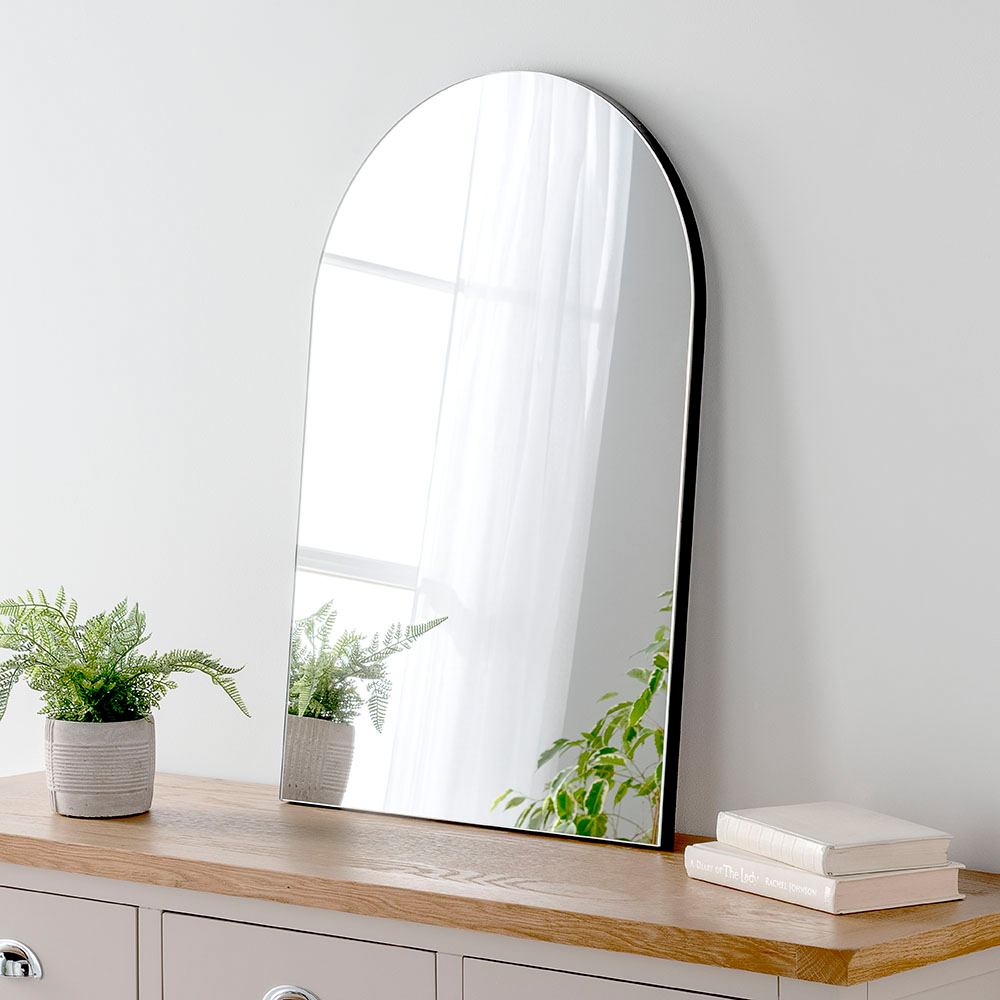 Yearn Black Arch Wall Mirror 75 x 50cm Image 2